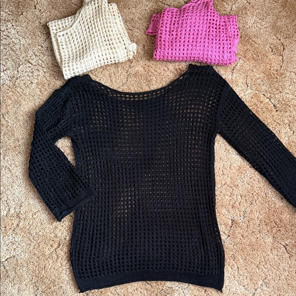 Set of 3 Swim Cover-up Sweaters
